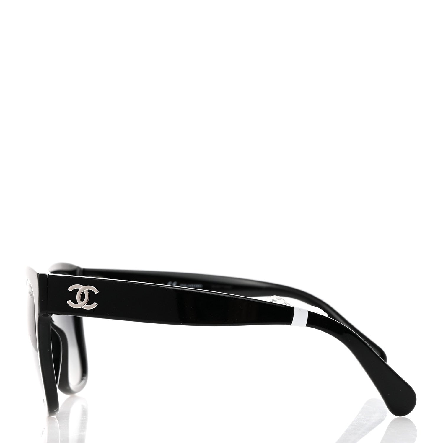 Chanel Acetate Polarized Square CC Sunglasses 5380 Black 3 of 9