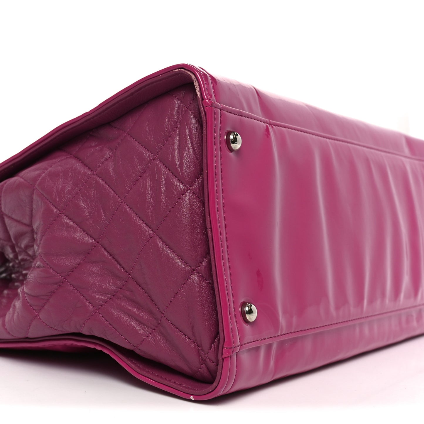 Vinyl Lipstick Tote Purple