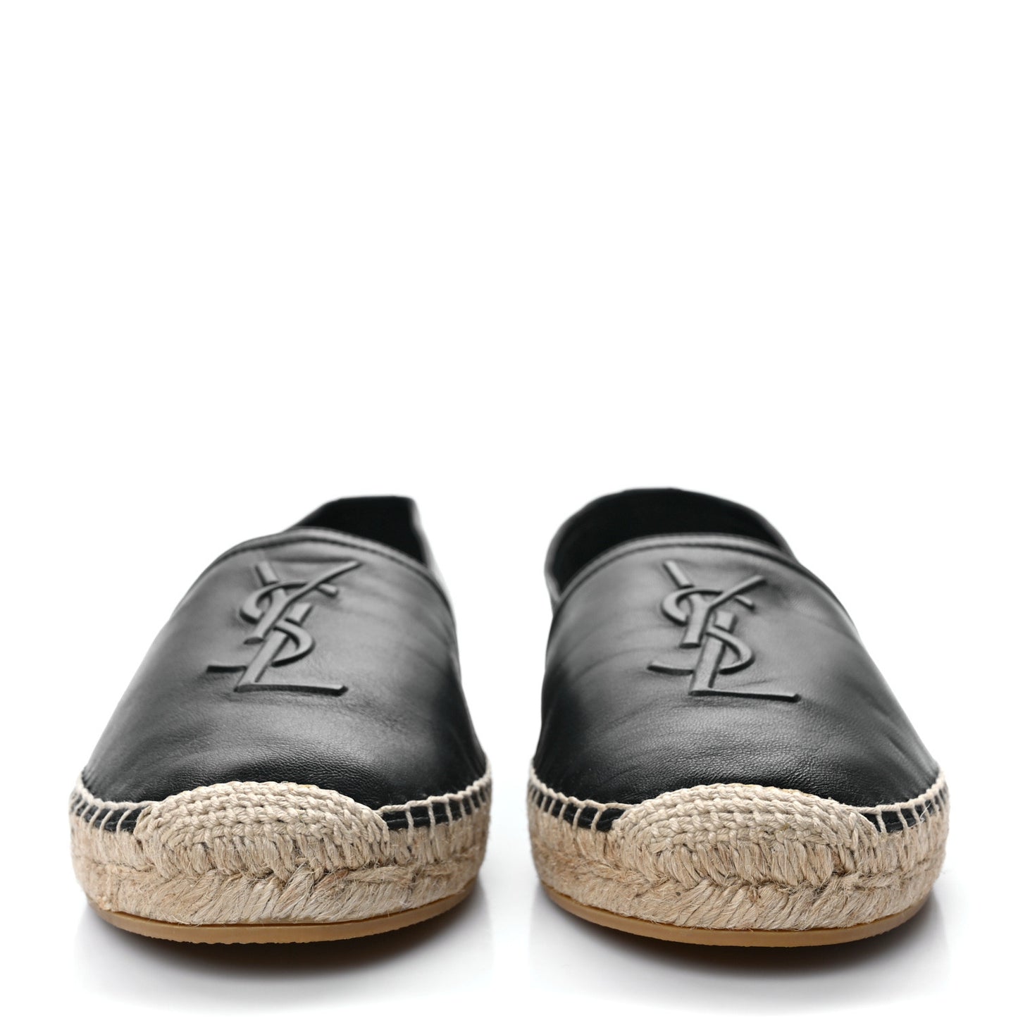 Lambskin Monogram Espadrilles 41 Black