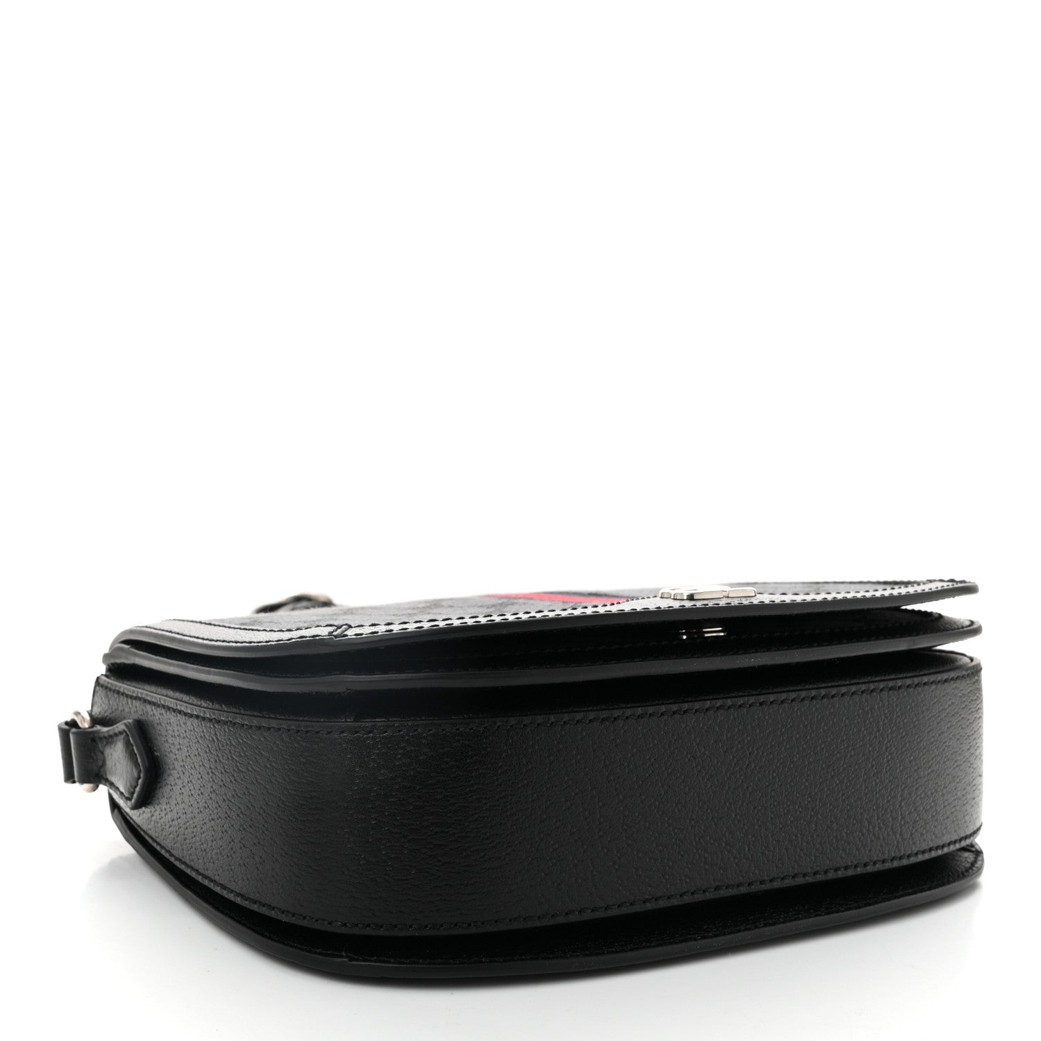 Gucci X BALENCIAGA BB Supreme Monogram Web Ophidia Shoulder Bag Black 4 of 11