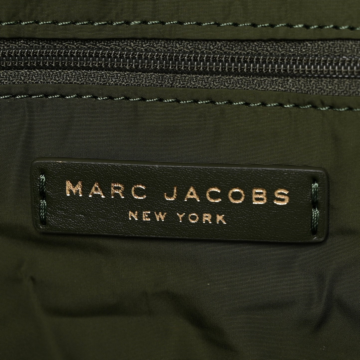 Nylon Quilted Medium Weekender Bag Dark green