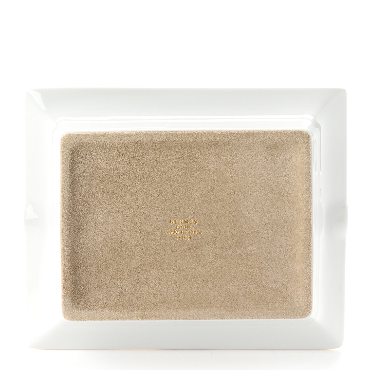 Hermes Porcelain Mosaique Au 24 Gold Ashtray 3 of 6