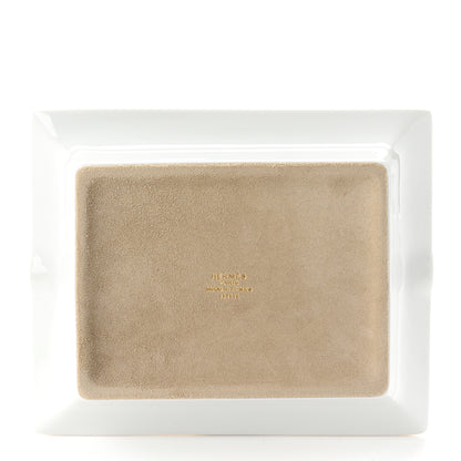 Hermes Porcelain Mosaique Au 24 Gold Ashtray 3 of 6