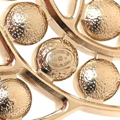 Chanel Pearl CC Brooch Light Gold 3 of 3