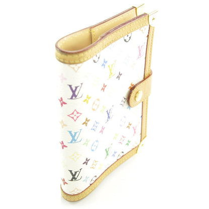 Louis Vuitton Monogram Multicolor Small Ring Agenda Cover White 3 of 8