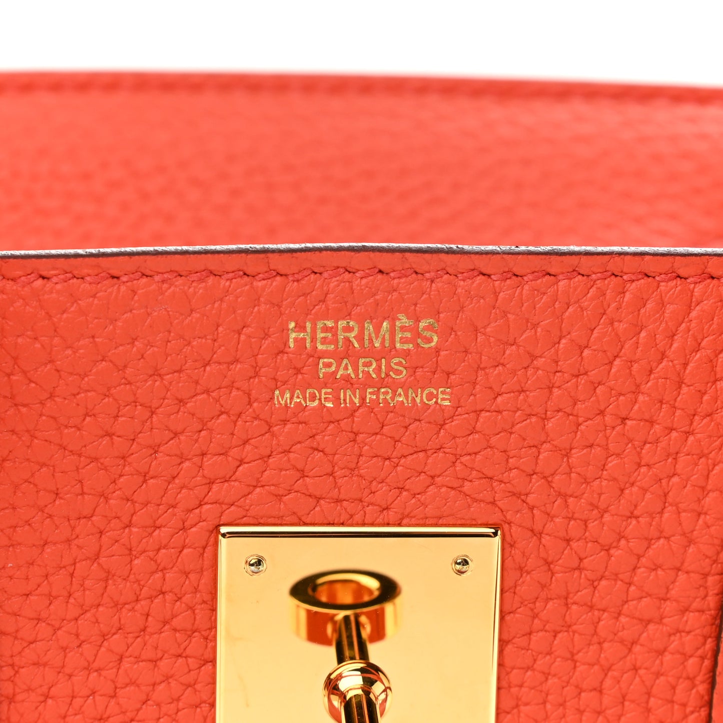 Togo Birkin 30 Orange Poppy