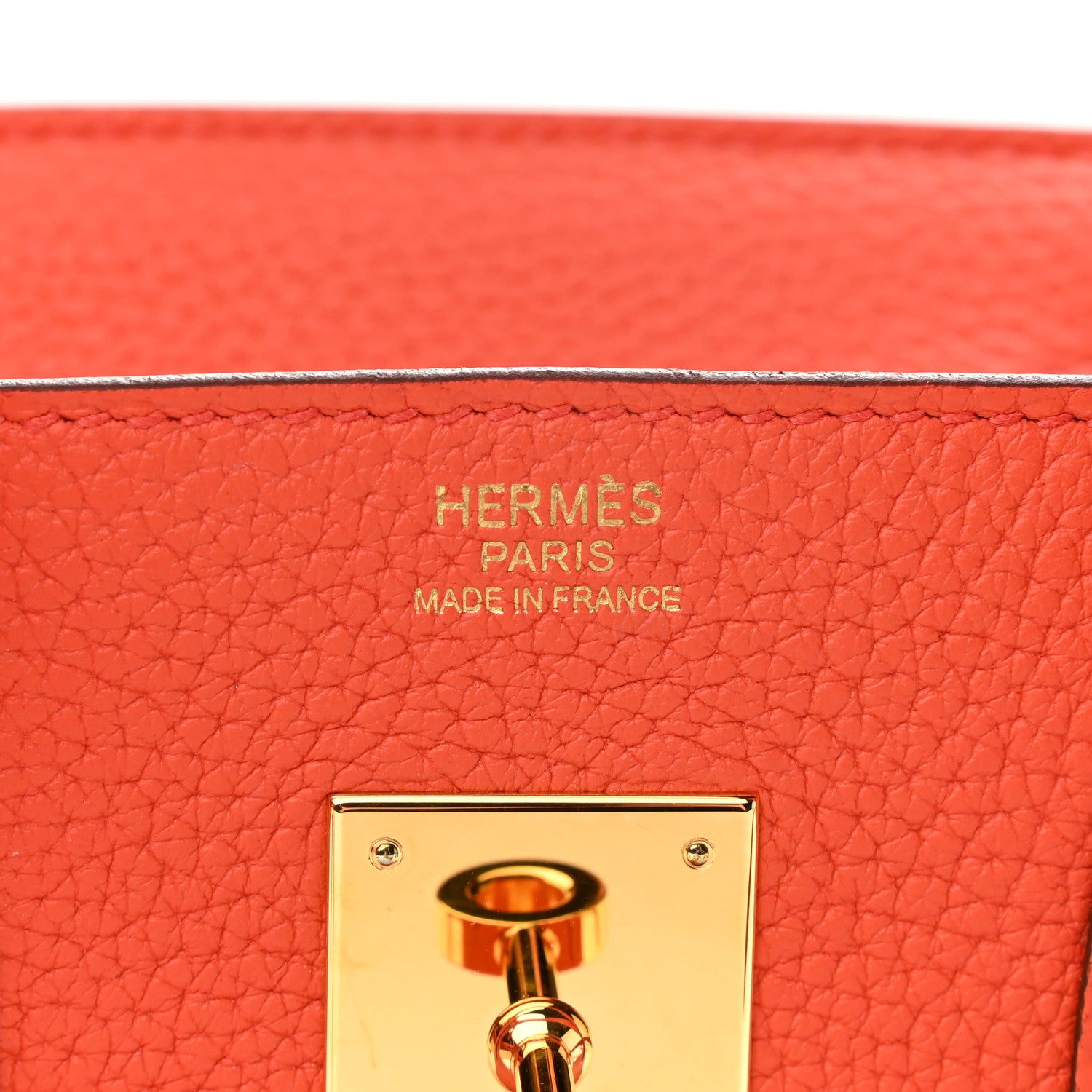 Hermes Togo Birkin 30 Orange Poppy 6 of 11