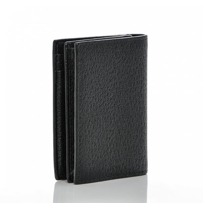 Gucci Calfskin Boar Effect GG Marmont Card Case Black 3 of 6