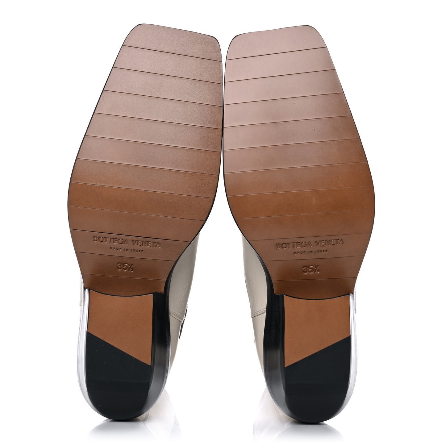 Calfskin Lean Mid-Calf Boots 35.5 Wax