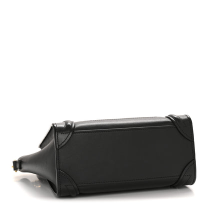 Celine Smooth Calfskin Nano Luggage Black 4 of 13