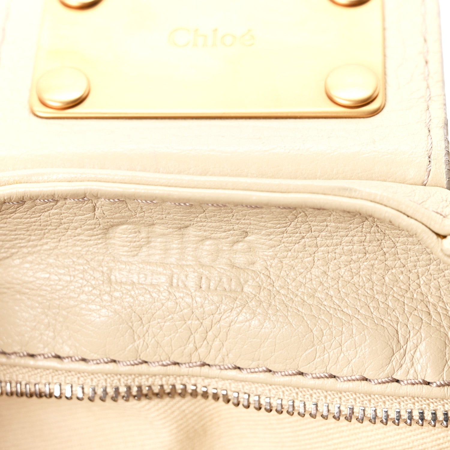 Chloe Calfskin Medium Paddington Satchel Beige 6 of 10