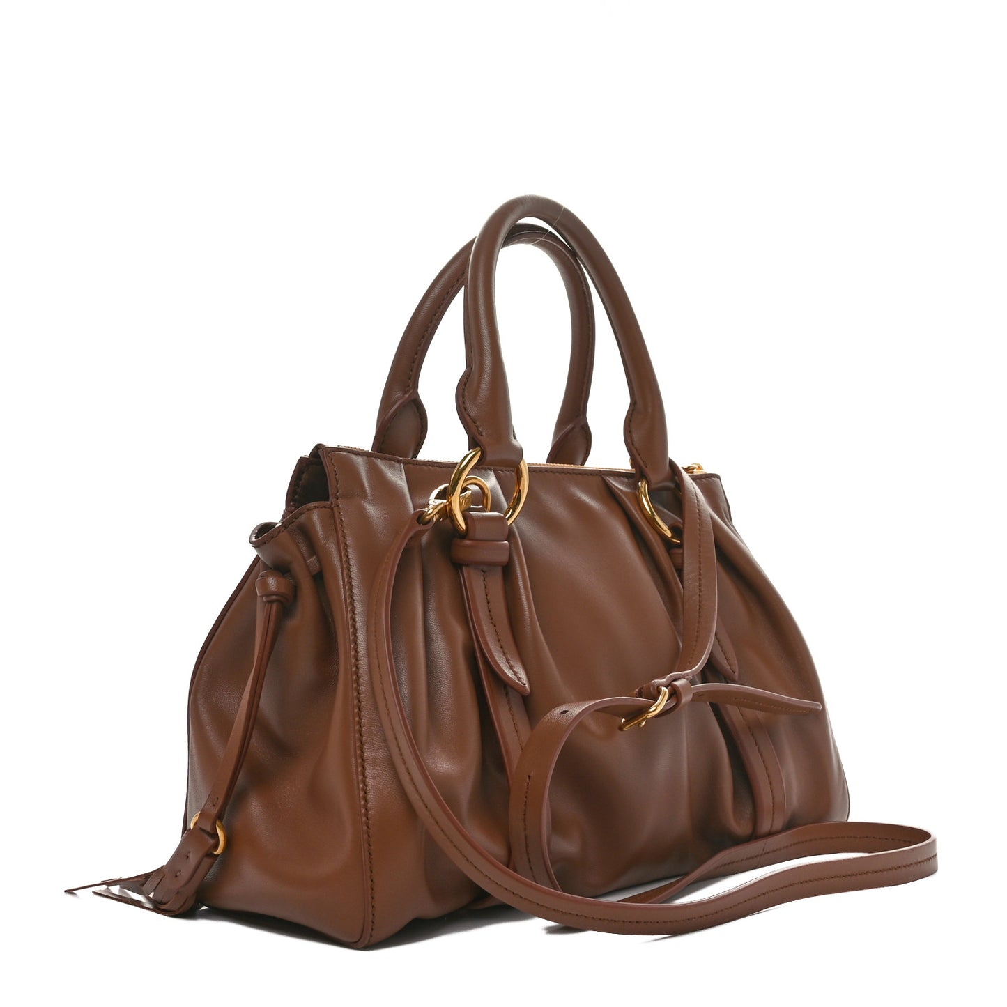 Nappa Joie Shoulder Bag Cognac