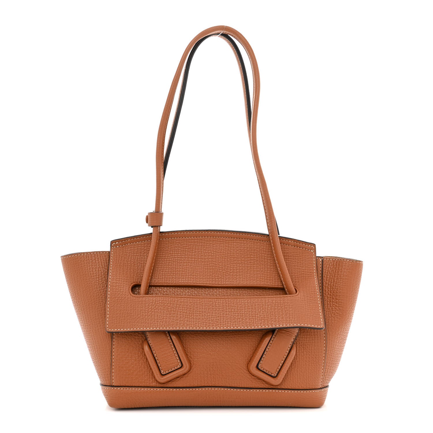 Bottega Veneta Grainy Calfskin Small Arco Wood 1 of 13