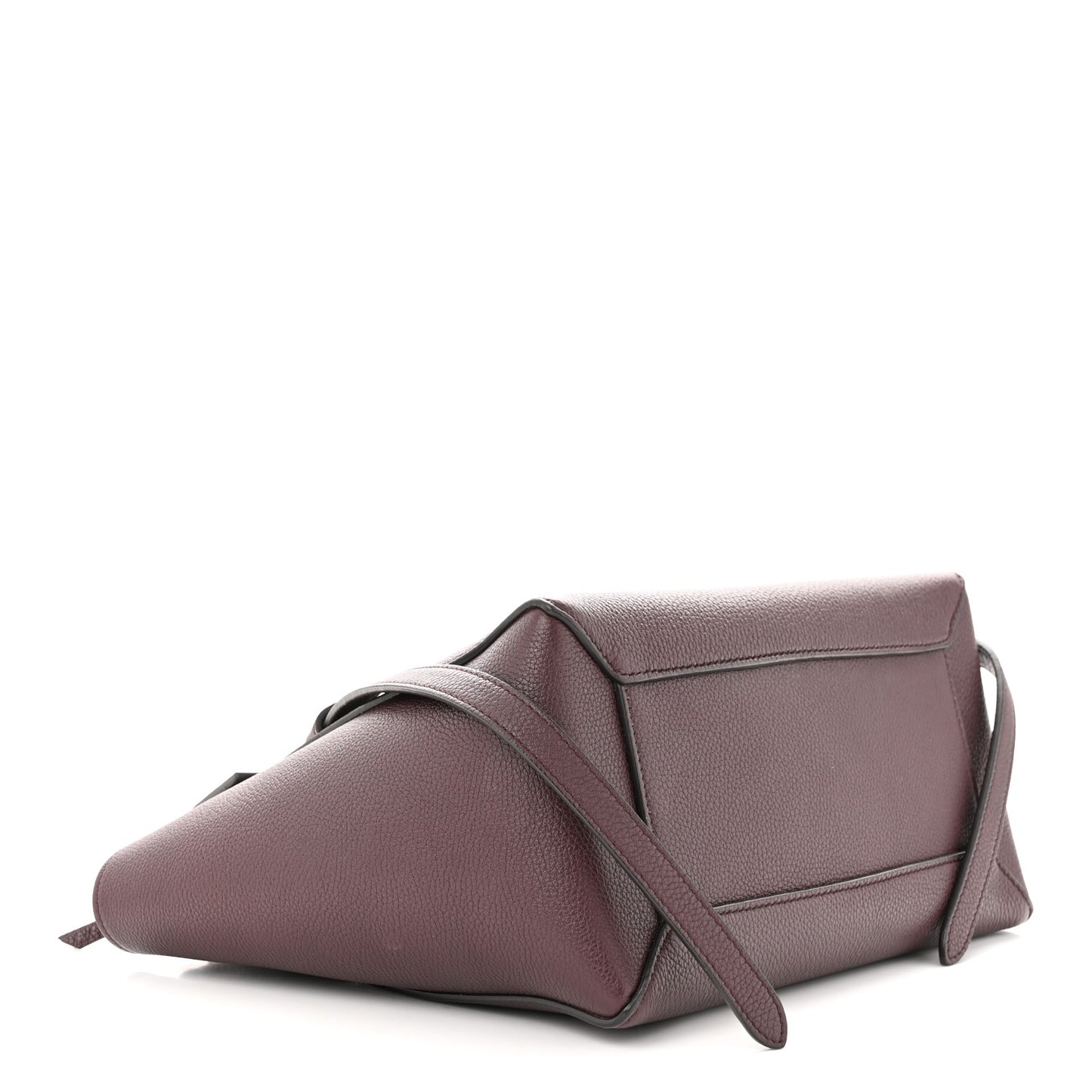 Grained Calfskin Micro Belt Bag Burgundy
