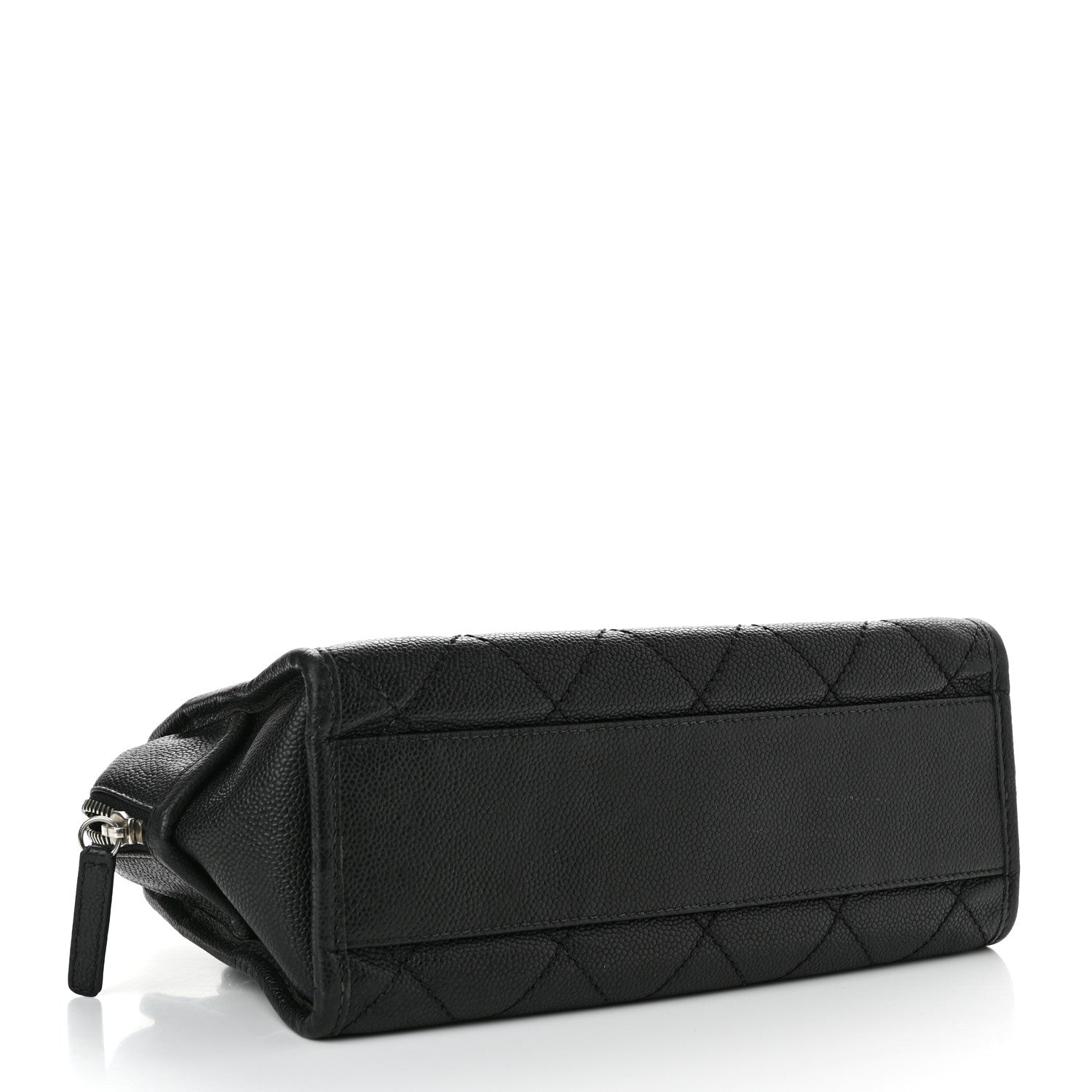 Chanel Caviar Quilted Small Deauville Bowling Bag Black 4 of 10