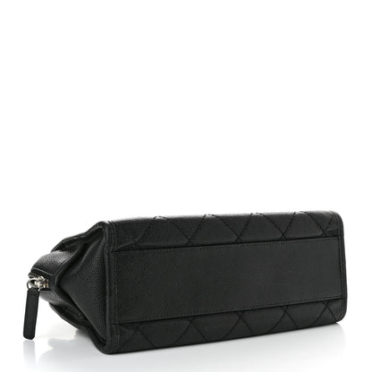 Chanel Caviar Quilted Small Deauville Bowling Bag Black 4 of 10