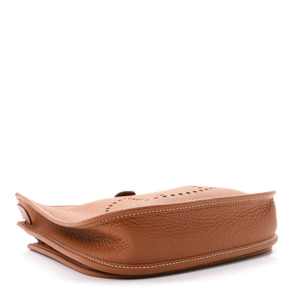 Hermes Taurillon Clemence Evelyne 23 Poche III Gold 6 of 21