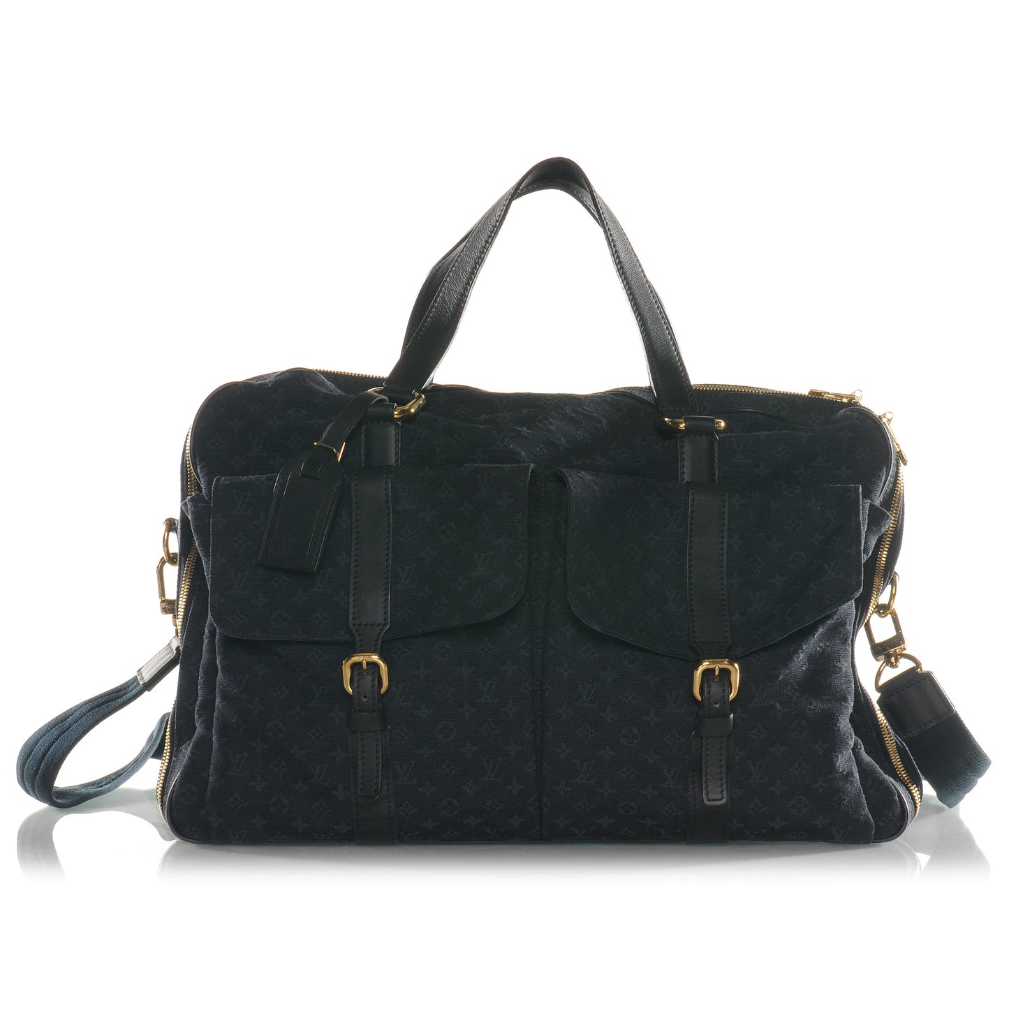 Mini Lin Monogram Louise Bag Blue