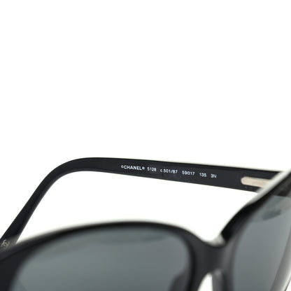 Chanel Acetate CC Chain Sunglasses 5128 Black 5 of 8
