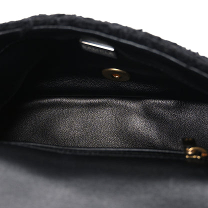 Chanel Tweed Quilted Mini Square Flap Black 5 of 10