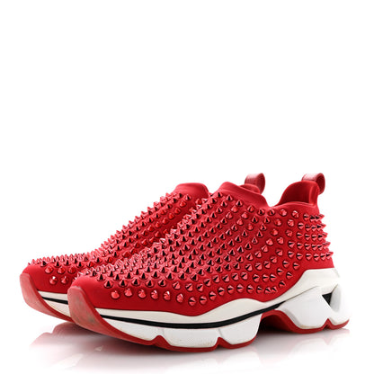 Christian Louboutin Neoprene Spike Sock Donna Flat Sneakers 39.5 Loubi 4 of 13