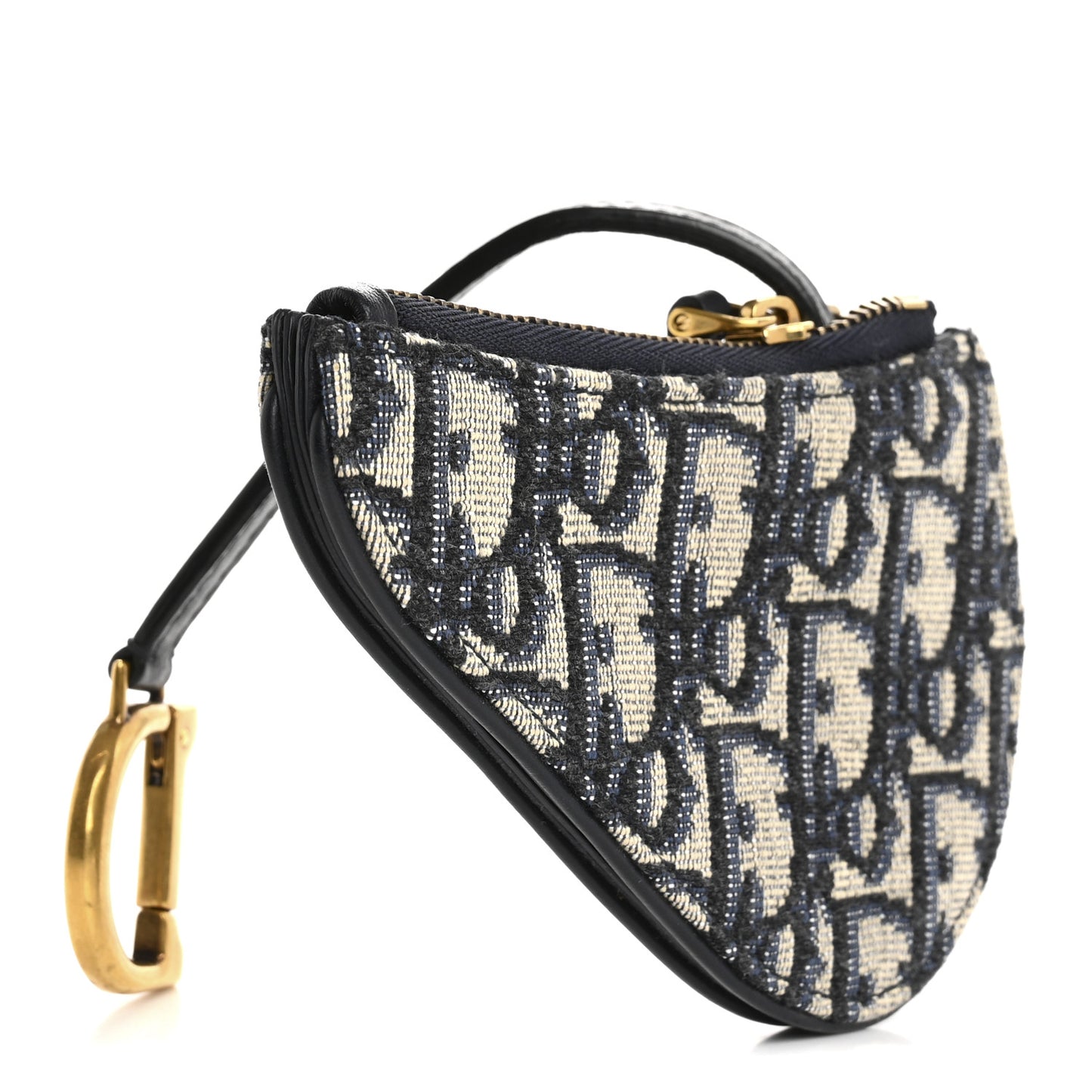 Oblique Saddle Coin Purse Blue