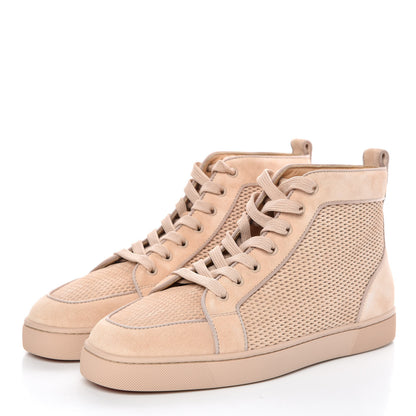 Christian Louboutin Calfskin Suede Mens Rantus Orlato Sneakers 43.5 Crosta 3 of 14