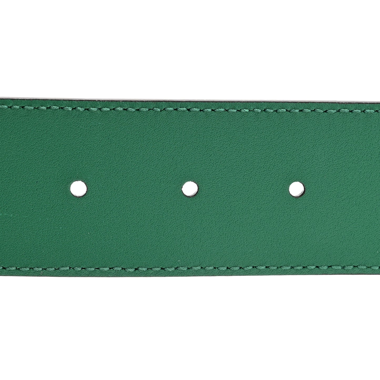 Calfskin Ceramic Glass Double G 40mm Belt 85 34 Emerald Multicolor