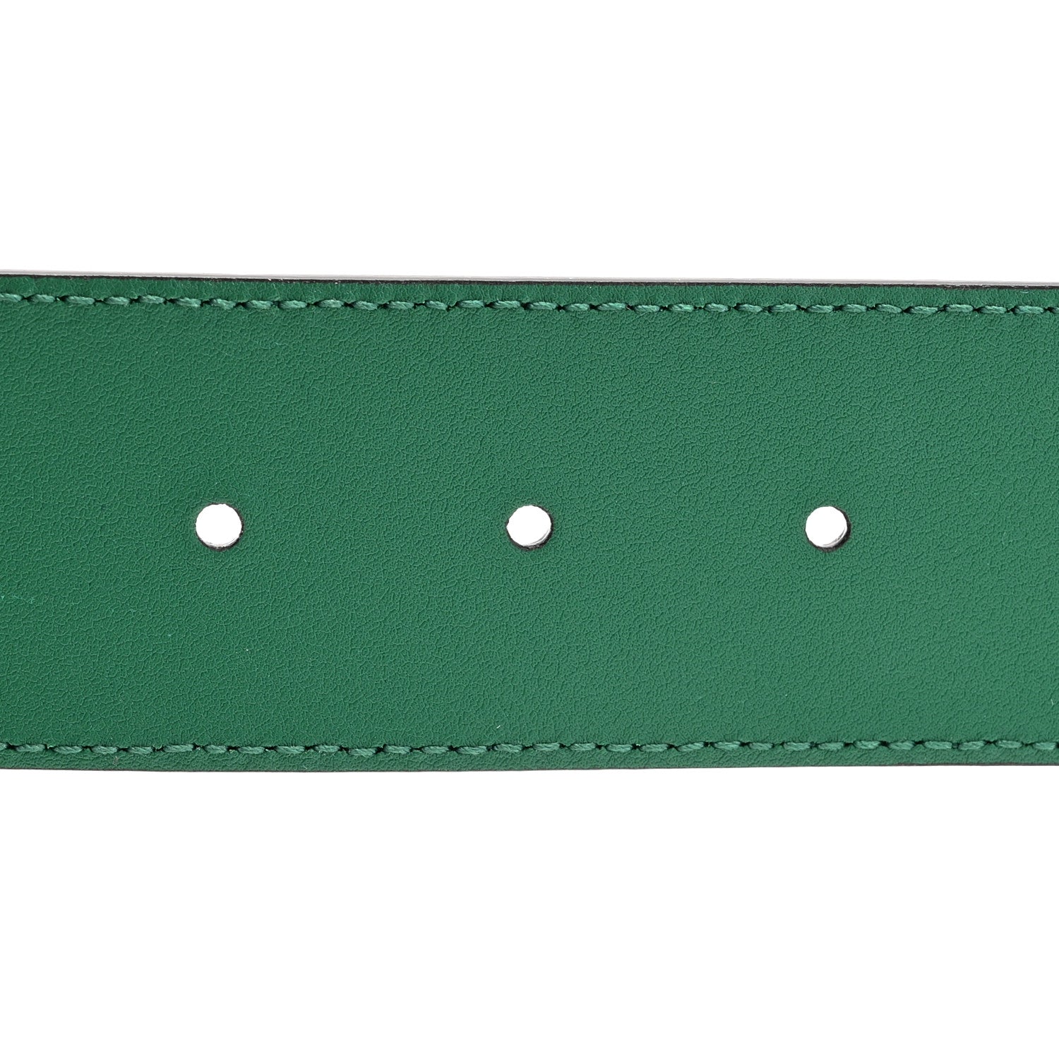 Gucci Calfskin Ceramic Glass Double G 40mm Belt 85 34 Emerald Multicolor 4 of 5