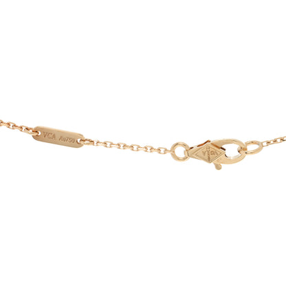 Van Cleef & Arpels 18K Yellow Gold Mother of Pearl Sweet Alhambra Pendant Necklace 4 of 5