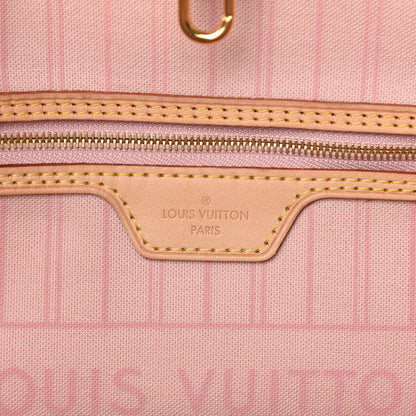 Louis Vuitton Damier Azur Neo Neverfull MM Rose Ballerine 7 of 13