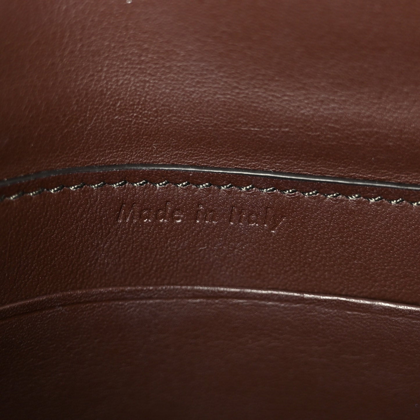 Crocodile Embossed Calfskin Mini Symmetrical Bag Brown