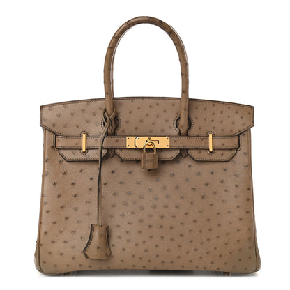 Hermes Ostrich Birkin 30 Mousse 1 of 10