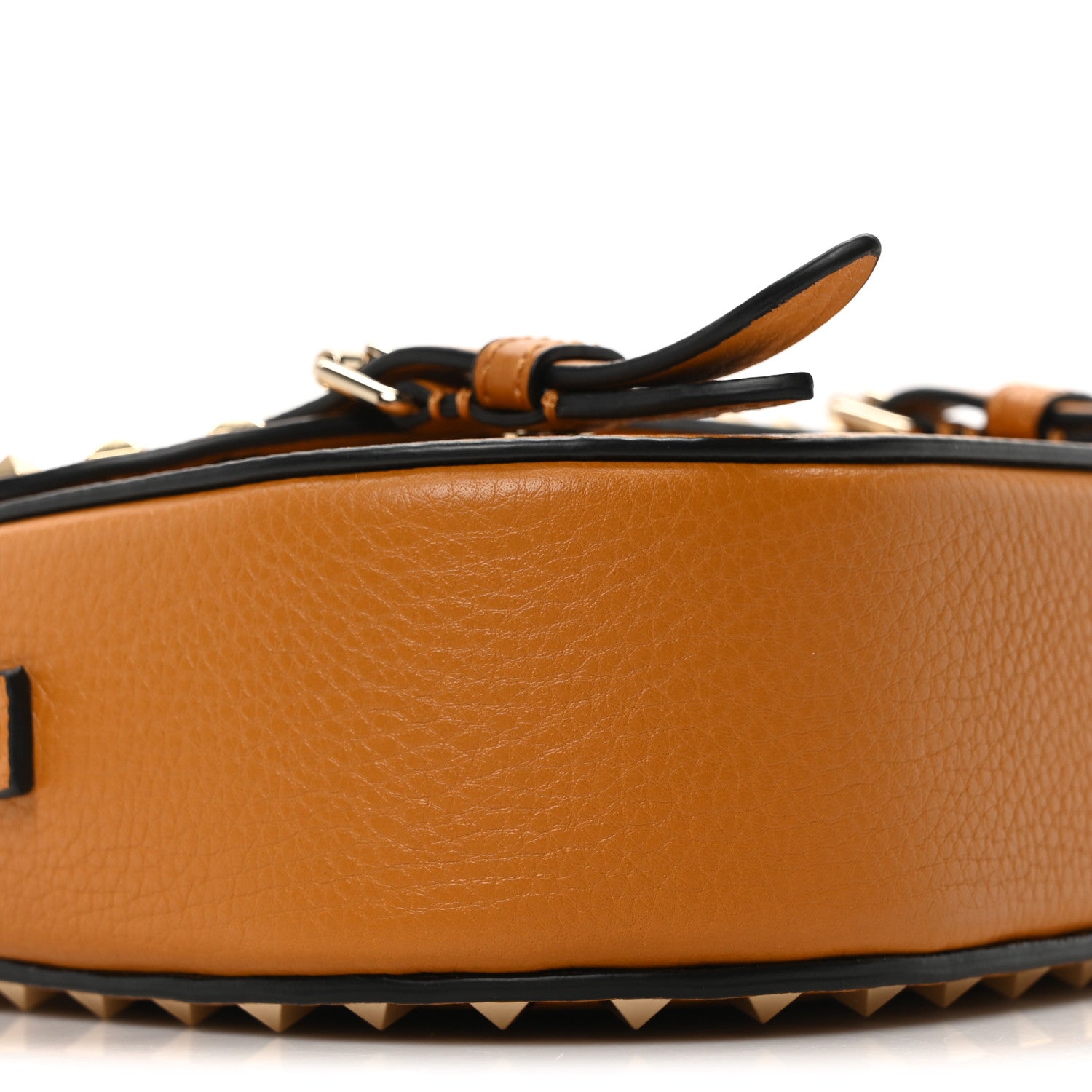 Valentino Garavani Vitello Small Rockstud Satchel Crossbody Bag Light Cuir 8 of 9