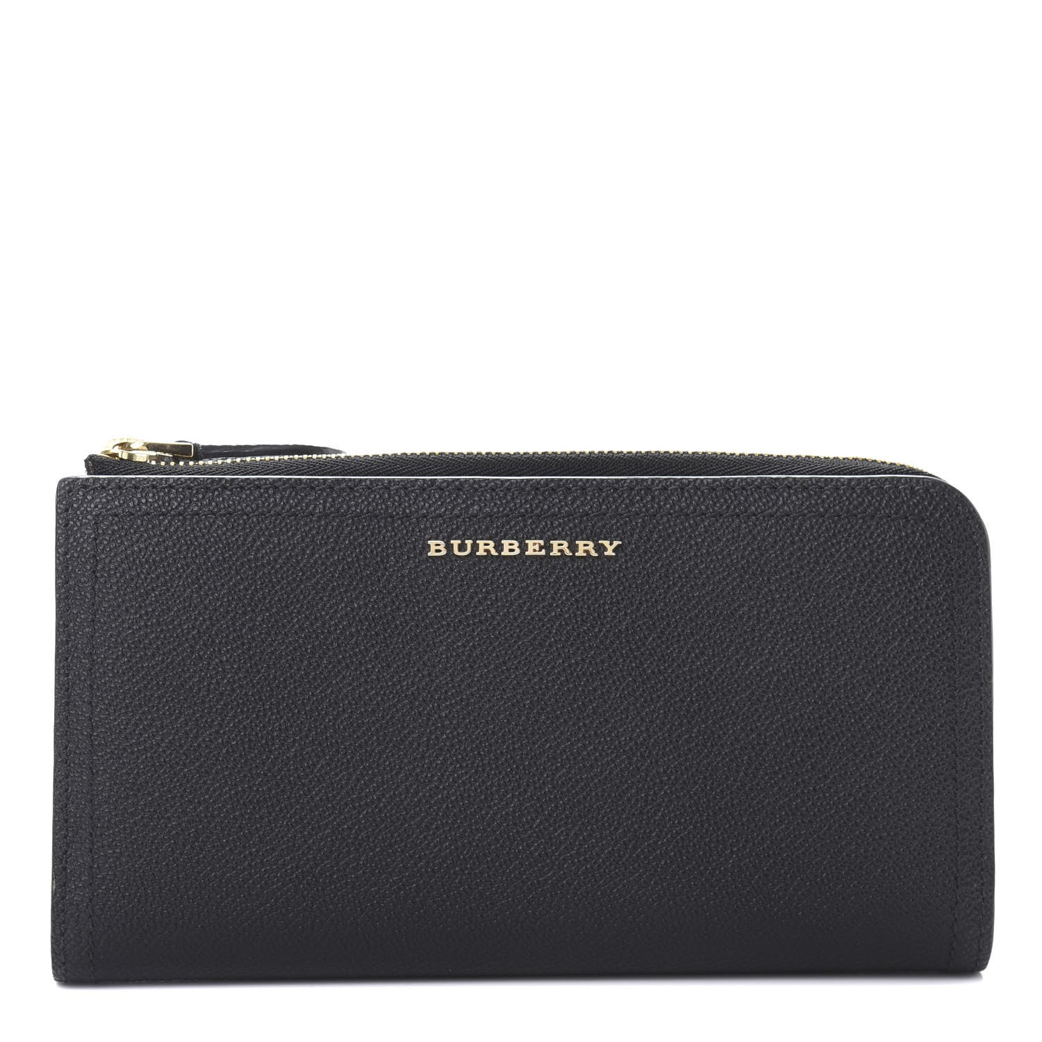 Burberry Grained Calfskin Zip Wallet Black 1 of 10