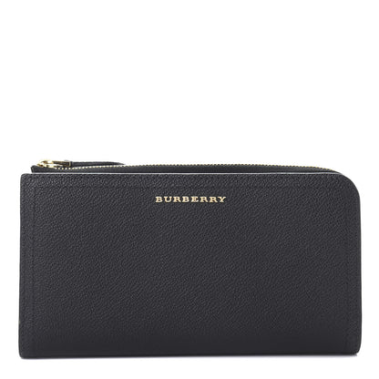 Burberry Grained Calfskin Zip Wallet Black 1 of 10