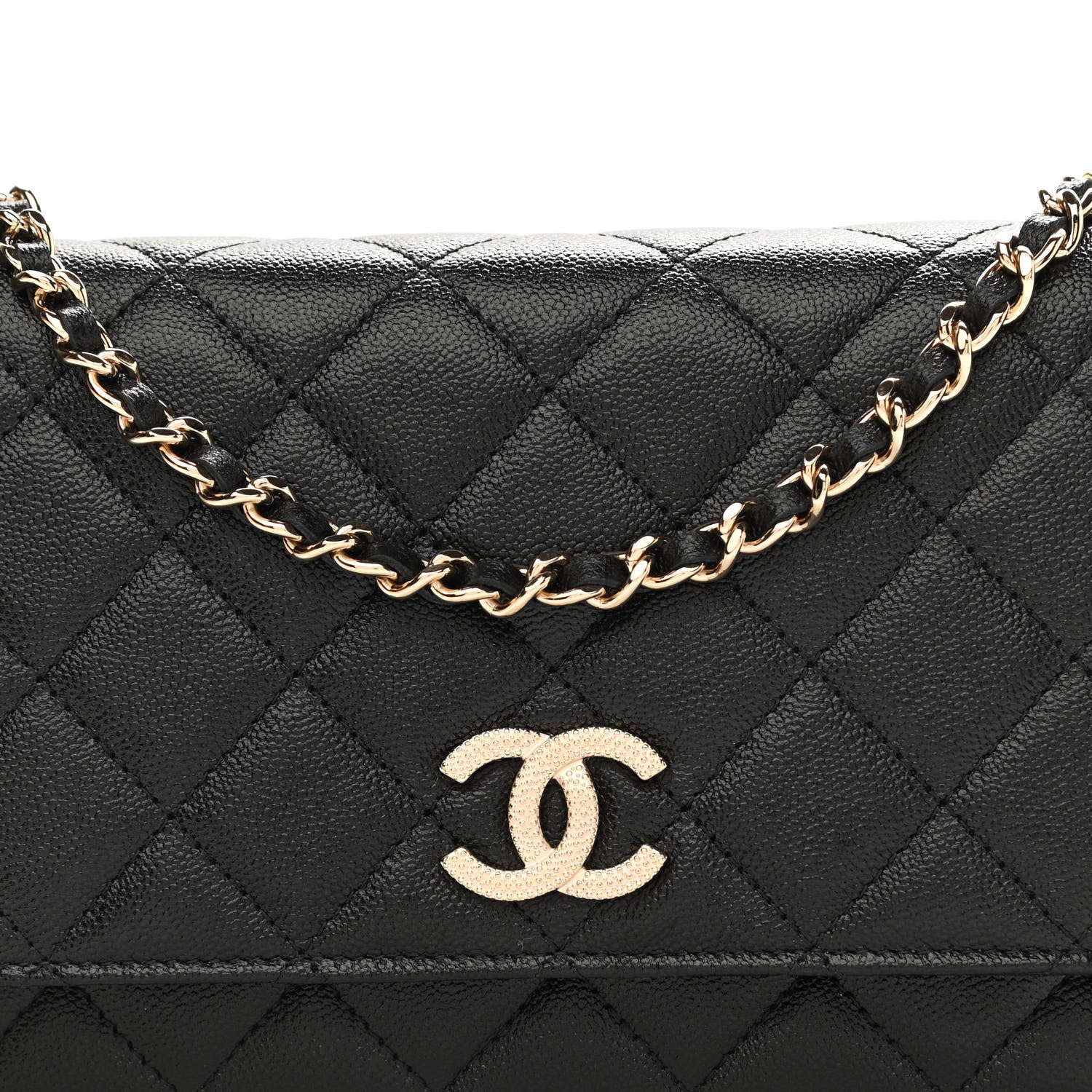 Chanel Caviar Quilted Wallet On Chain WOC Black 8 of 11