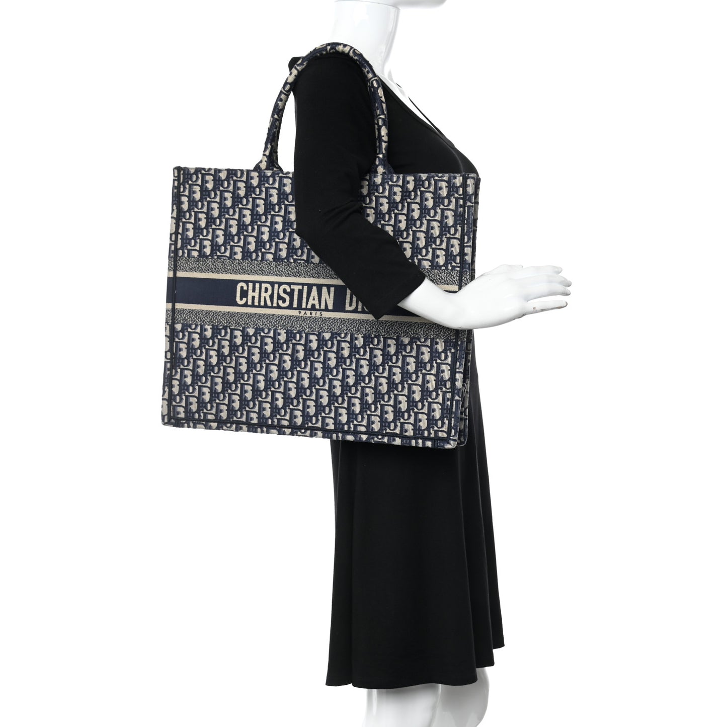 Oblique Large Book Tote Blue Multicolor