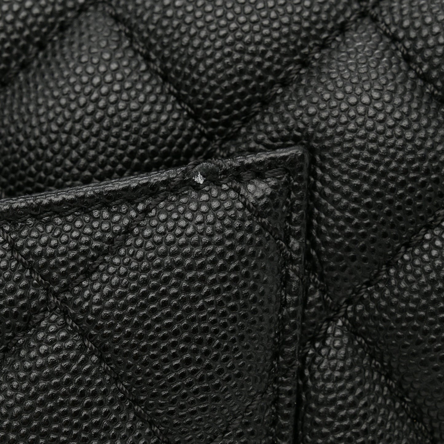 Caviar Quilted Medium Coco Handle Flap Black