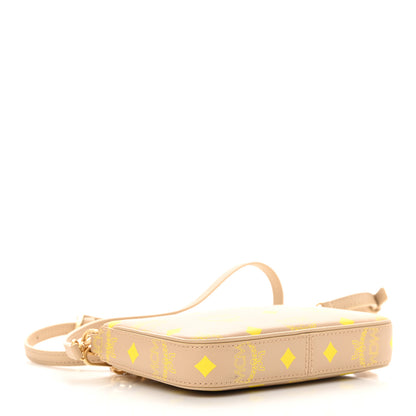 MCM Calfskin Color Splash Mini Pouch on Chain Croissant 4 of 12