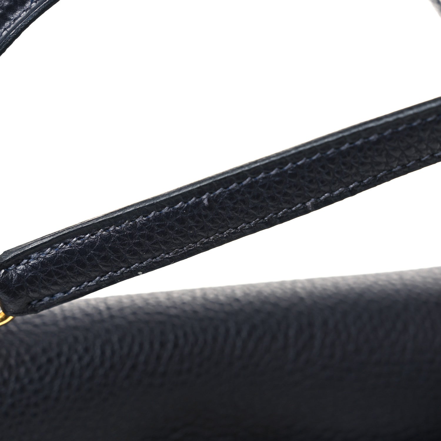 Hermes Fjord Kelly Sellier 35 Bleu Indigo 16 of 18