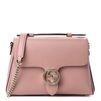 Gucci Dollar Calfskin Interlocking G Top Handle Shoulder Bag Soft Pink 1 of 10