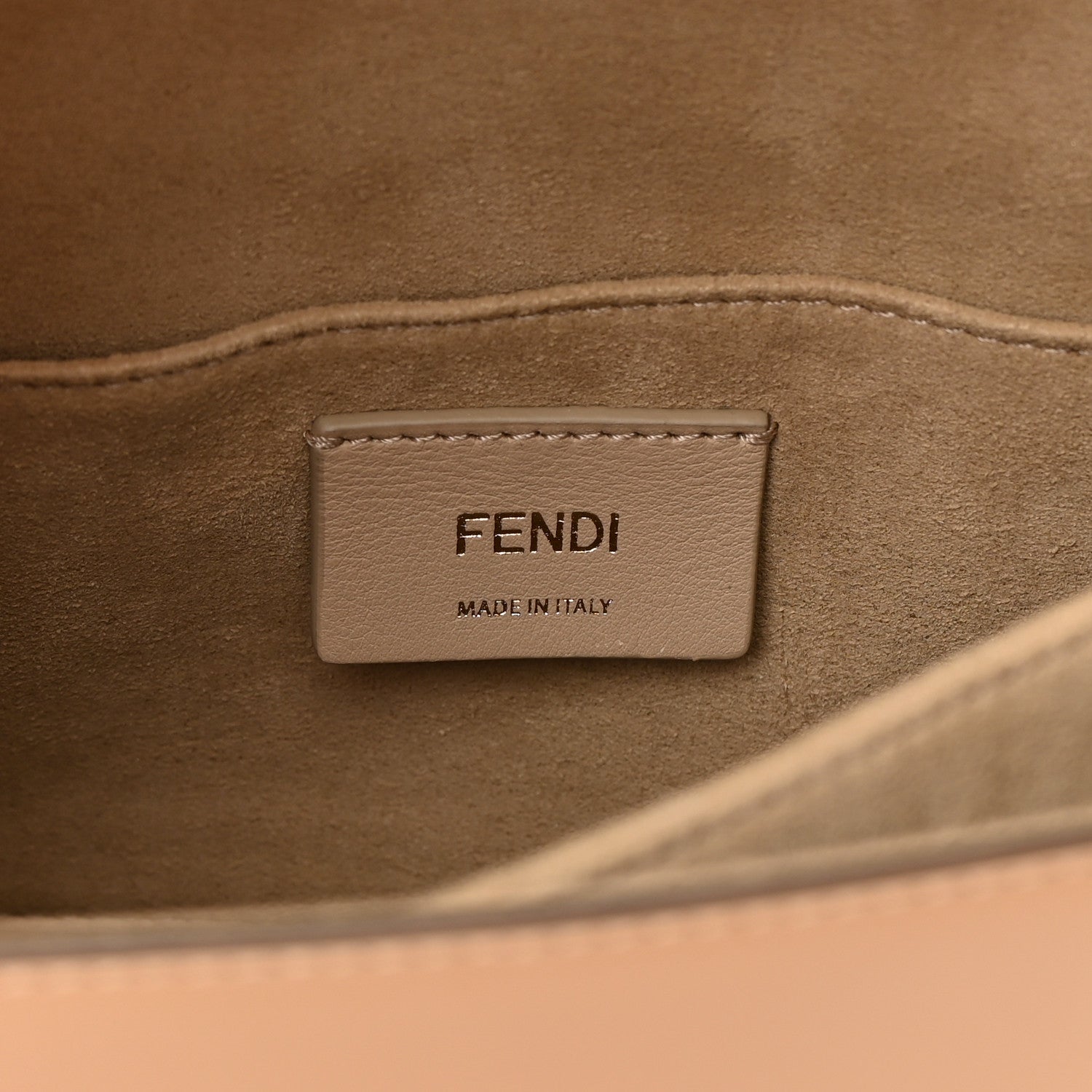 Fendi Vitello Liberty Velvet FF Multicolor Kan I Shoulder Bag Multicolor Cuoio 6 of 14