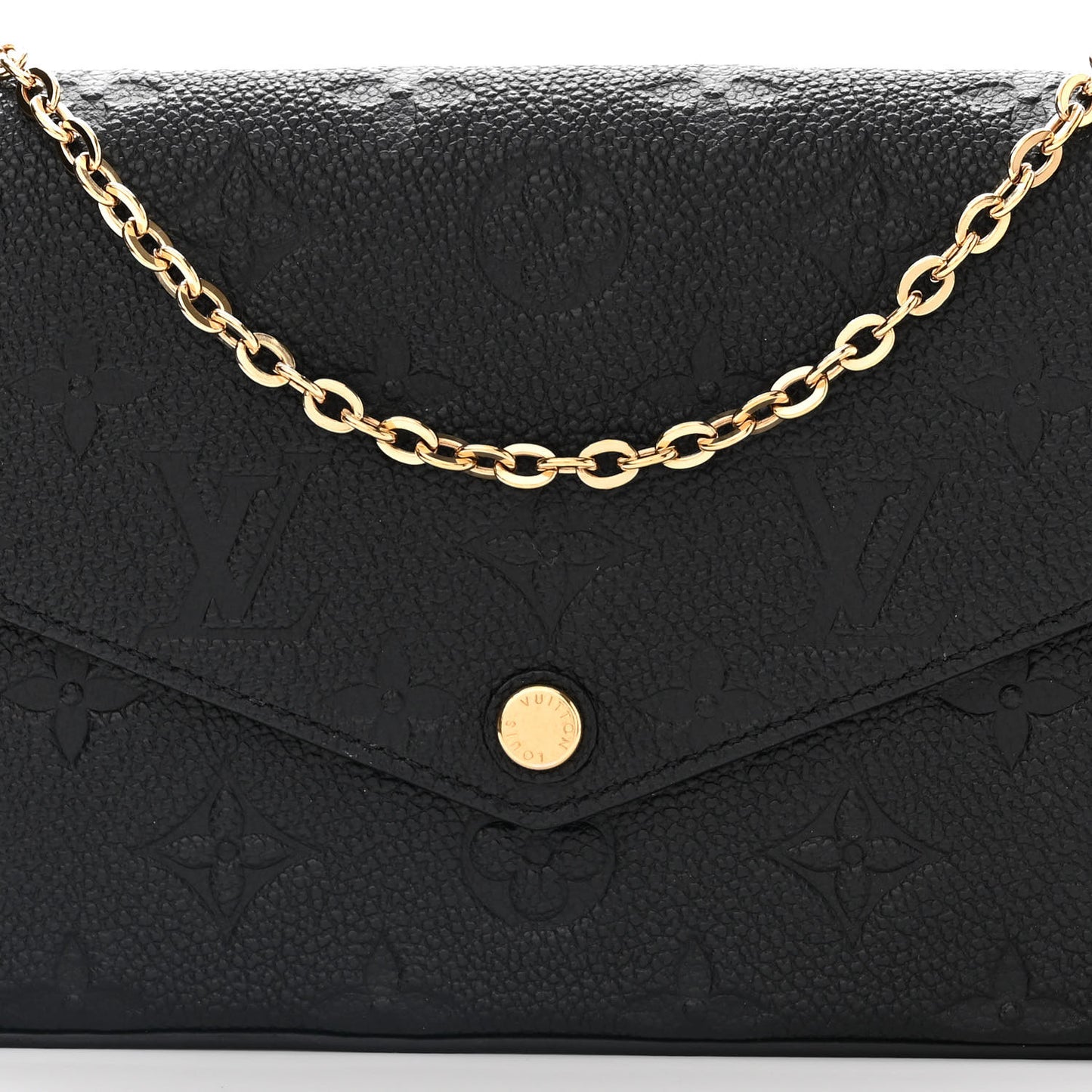 Empreinte Pochette Felicie Chain Wallet Black