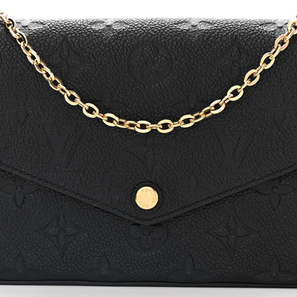 Louis Vuitton Empreinte Pochette Felicie Chain Wallet Black 8 of 10