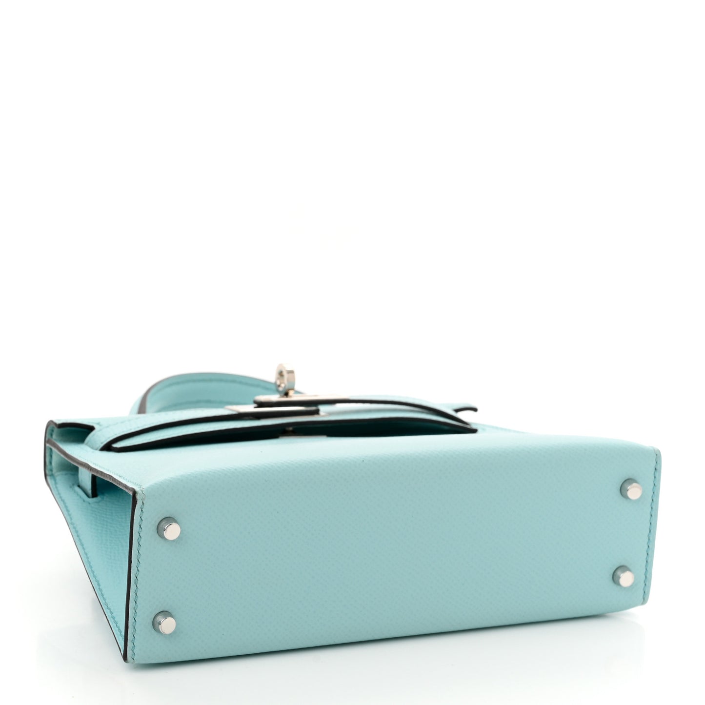 Epsom Mini Kelly Sellier 20 Bleu Zephyr