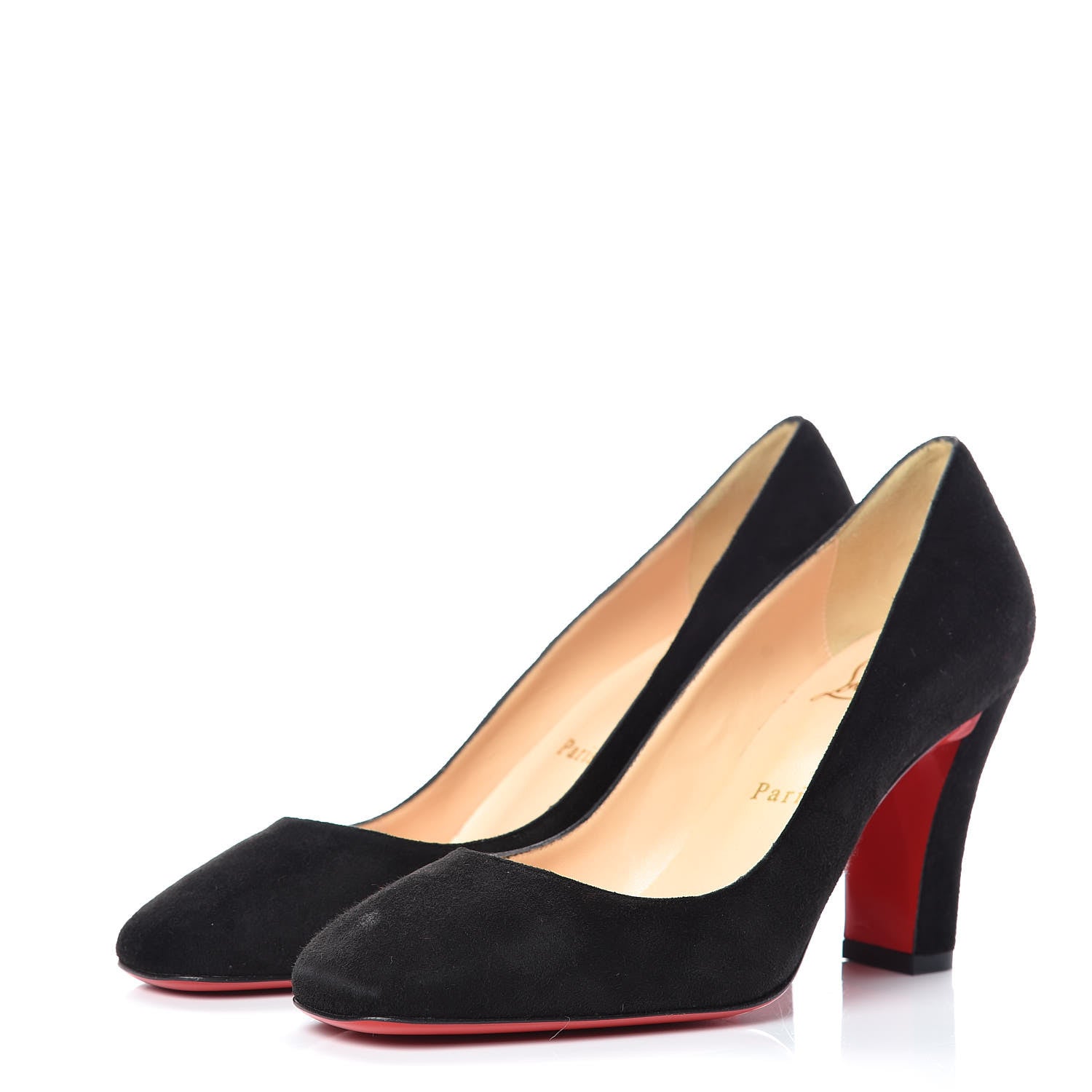 Christian Louboutin Veau Velours Viva 85 Pumps 36.5 Black 3 of 10