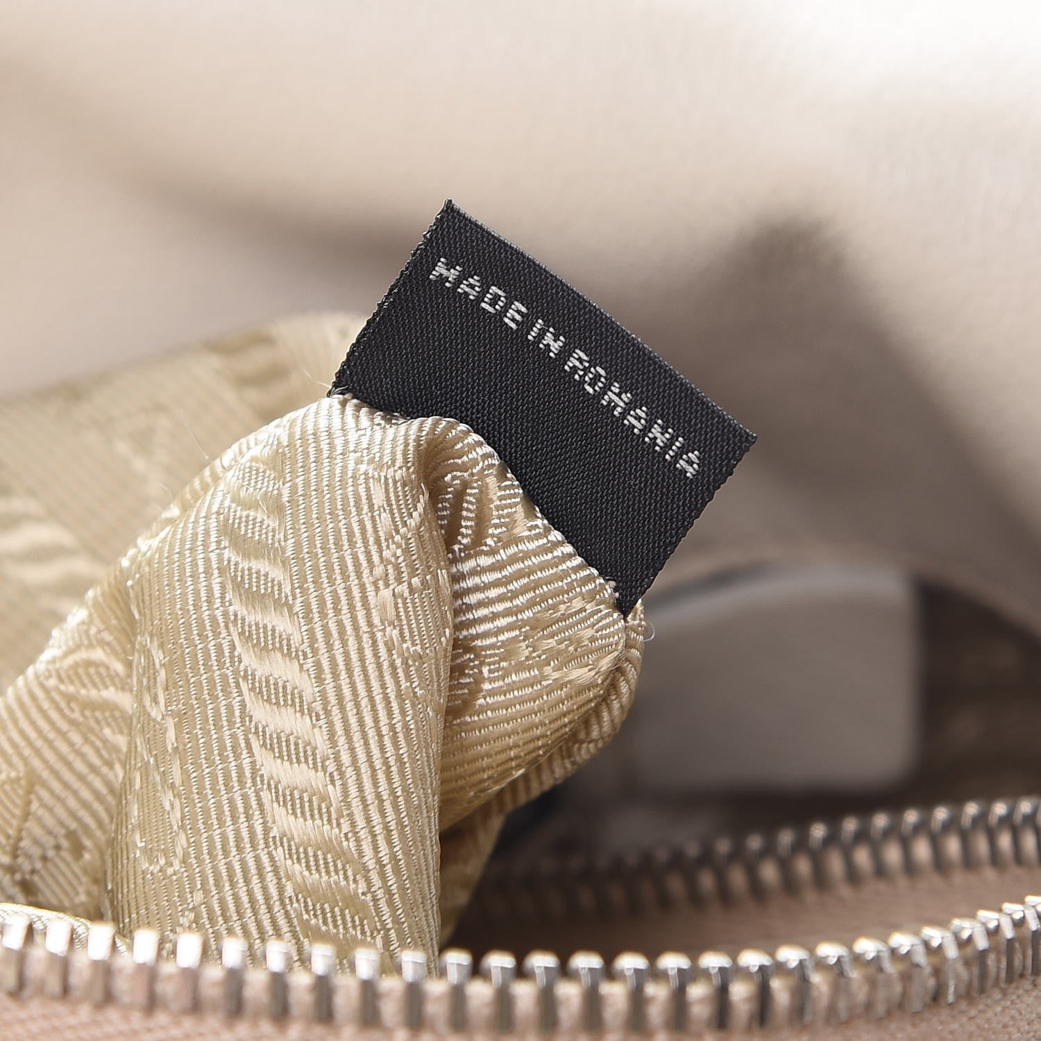 Prada Soft Calf Chain Tote Talco 13 of 20