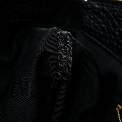 Burberry Heritage Grain Check Embossed Medium Dewsbury Tote Black 8 of 19