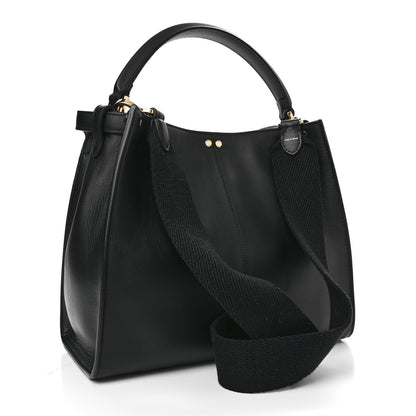 Fendi Vitello Seta Glazed Fabric FF 1974 Medium Peekaboo X-Lite Black Mogano Panna 3 of 11